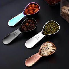 1 Pcs Coffee Scoop, 2 Tablespoon Measuring Spoon for Ground Coffee, Durable Stainless Steel, Easy to Use and Clean(Sliver), Send Goods from Local Warehouse