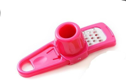 Multifunction Ginger Grater Tool Mini Grater Nutmeg Grinder Garlic Grater, Kitchen Manual Fruit Vegetable Nuts Chopper Grinder Tools (Rose Red)