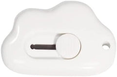 Mini Box Cutter Cloud Utility Retractable Art Knives Letter Opener Envelope Slitter, Cloud Shaped Carton Portable Cutter for Opening Plastic Packages(White)