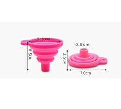Funnels for Kitchen Use, Food Grade Silicone Collapsible Kitchen Funnel (Blue)