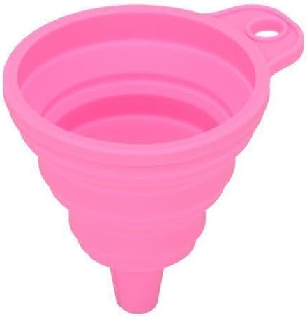 5xKitchen Funnel Small Flexible for Protein Powder - Pink, 5 Pcs