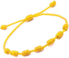 String Bracelet Handmade thread knot adjustable traditional Red