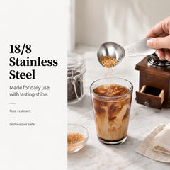 1 Pcs Coffee Scoop, Premium 2 Tablespoon Coffee Spoon for Ground Coffee and Tea, Ergonomic Handle