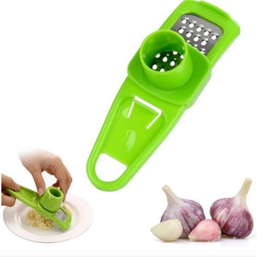 Green Hand Garlic Grinder-Small Hand Grinder for Garlic, 2024 New Hand Press Garlic Chopper, Hand Pepper Grinder, Garlic Press Hand Specialty Tools Kitchen and Dining, 1