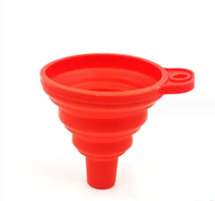 Funnels for Kitchen Use, Food Grade Silicone Collapsible Kitchen Funnel (Blue)