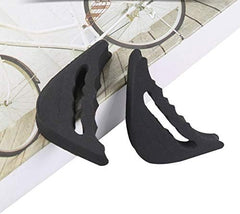 2 Pairs Soft Sponge Half Insoles, Reusable Big Toe Plug Foot Brace Pads Adjustable Shoe Filler Unisex Shoe Inserts Black