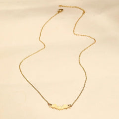 Stainless Steel Head Cute Lock Bone Chain For Women Jewelry Daily Match Birthday Gift 1Pcs