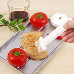 1 Piece Oil Bottles with Brush Kitchen Oil Bottle Brush Sauce Bottle Brush Barbecue Brush(White)