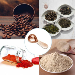 1 Pcs Coffee Scoop, 2 Tablespoon Measuring Spoon for Ground Coffee, Durable Stainless Steel, Easy to Use and Clean(Rose Gold), Send Goods from Local Warehouse