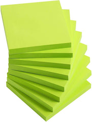 Sticky Notes 3x3 Inches,Light Pink Self-Stick Pads, Easy to Post for Home, Office, Notebook, 8 Pads/Pack