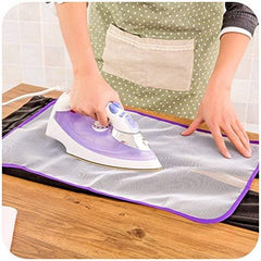 AKOAK 4 Pack 2 Different Size High Temperature Ironing Cloth Ironing Pad Household Protective Insulation Against Pressing Pad Boards Mesh Cloth(Random Color)