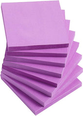 Sticky Notes 3x3 Inches,Light Pink Self-Stick Pads, Easy to Post for Home, Office, Notebook, 8 Pads/Pack