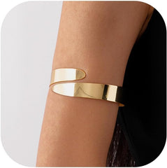 Choistily Arm Cuff Gold Layered Bracelet Adjustable Upper Arm Bangle Jewelry Gifts for Women Boho Halloween Costume Accessories
