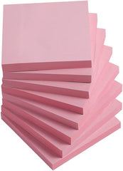 Sticky Notes 3x3 Inches,Light Pink Self-Stick Pads, Easy to Post for Home, Office, Notebook, 8 Pads/Pack