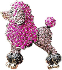 Animal Brooches for Women Cat Dog Fox Brooch Pin Rhinestone Crystal Animal Lapel Pins Jewelry Gifts Valentine's Day Gifts for Wife Mom Girl