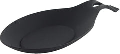 Silicone Spoon Rest for Kitchen Spoon Holder - Black