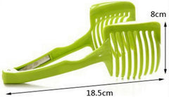 Jeanoko 1PCS Lightweight Tomato Cutting Holder,Handheld Slicing Holder with Reasonable Cutting Spacing for Tomatoes Potatoes Onions Lemons, Kitchen Gadget for Various Ingredients,Handheld Slicing Aid