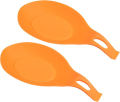 uxcell Silicone Spoon Rest, 7.68" x 3.74" Heat Resistant Kitchen Utensil Holder Spatula Ladle Rest for Counter Stove Top, Dark Gray 4Pcs