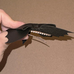 Bat Hair Clips for Women Bow Hair Clip for Curly Thick Hair Barrettes for Women Halloween Hair Clips for Cosplay Goth Hair Accessories for Long Fine Hair Clips for Girls Non Slip Hairclip 2 PCS