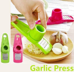 Green Hand Garlic Grinder-Small Hand Grinder for Garlic, 2024 New Hand Press Garlic Chopper, Hand Pepper Grinder, Garlic Press Hand Specialty Tools Kitchen and Dining, 1