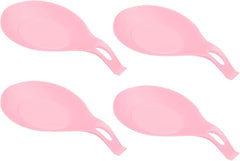 uxcell Silicone Spoon Rest, 7.68" x 3.74" Heat Resistant Kitchen Utensil Holder Spatula Ladle Rest for Counter Stove Top, Dark Gray 4Pcs