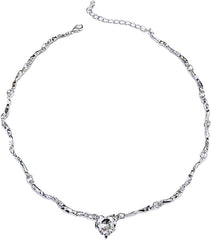 Irregular Heart Necklace for Women Y2k Pink Zircon Pearl Diamond Women's Fashion Pendant Hot Fashion Pink Jewelry for Women