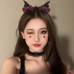 Halloween Bat Bow Hair Accessories for Women Girls Black Bat Hair Clips for Girls Hair Halloween Bows for Women Girls Goth Hair Bat Accessories for Girls 2 Pcs Bow Halloween Accessories