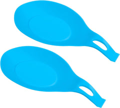 uxcell Silicone Spoon Rest, 7.68" x 3.74" Heat Resistant Kitchen Utensil Holder Spatula Ladle Rest for Counter Stove Top, Dark Gray 4Pcs