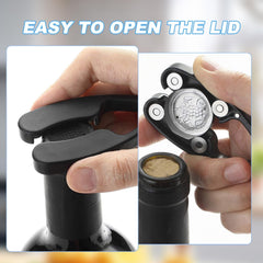 2 Pieces Foil Cutter for Wine Bottles, Efficient Wine Opener with Stainless Steel Blades, Perfect for Wine Lovers, Send Goods from Local Warehouse