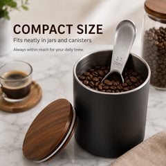 1 Pcs Coffee Scoop, Premium 2 Tablespoon Coffee Spoon for Ground Coffee and Tea, Ergonomic Handle