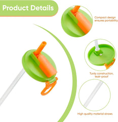 4 Pcs Soda Can Lids with Straw: Reusable Straw Soda Can Lid for Fizzy Drinks - Leak-Proof Covers for Standard Cans – Colourful Can Tops for Cola, Juice, Beverage