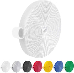 IFNOW 32FT Reusable Fastening Tape Cable Ties Double-Sided Hook-and-Loop Cable Management Tape Strength and Durability 0.4''/Width (Green, 0.4''/32FT,1PCS)