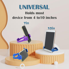 Honsky Cell Phone Stand Holder, Thumbs Up Lazy Phone Stand, Universal Adjustable Flexible, Cute Perfect Stocking Stuffers Gifts for Teen Girls, Compatible with Cell Phones & Tablets,Black