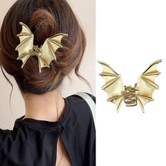 1PCS Large Metal Spider Hair Claw Clips for Women and Girls Thick Long Hair, Nonslip Gold Spooky Spider Hair Clamp Clips with Pearls Design Headband Hair Styling Accessories for Halloween Holiday Gift