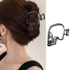 1PCS Large Metal Spider Hair Claw Clips for Women and Girls Thick Long Hair, Nonslip Gold Spooky Spider Hair Clamp Clips with Pearls Design Headband Hair Styling Accessories for Halloween Holiday Gift