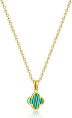 Clover Necklace for Women 18K Gold Plated Four Leaf Clover Pendant Necklaces Lucky Jewelry Gifts for Women
