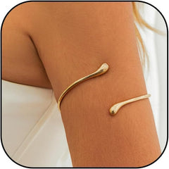 Choistily Arm Cuff Gold Layered Bracelet Adjustable Upper Arm Bangle Jewelry Gifts for Women Boho Halloween Costume Accessories