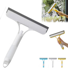 3 in 1 Window Cleaning Scraper with Spray, 2025 New Multi-Function Glass Cleaner Squeegee Tool for Shower Glass, Tile, Mirror Cleaning, All-Purpose Spray Function Brush with Ergonomic Handle (Yellow)