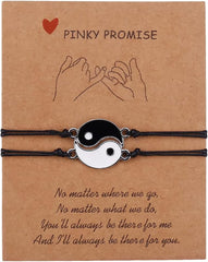 Best Friend Bracelets Couples Bracelets for 2 Matching Yin Yang His and Her Lover Bracelet Jewelry for Bff Friendship Relationship Boyfriend Girlfriend Valentines Gift