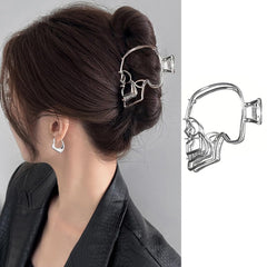 1PCS Large Metal Spider Hair Claw Clips for Women and Girls Thick Long Hair, Nonslip Gold Spooky Spider Hair Clamp Clips with Pearls Design Headband Hair Styling Accessories for Halloween Holiday Gift