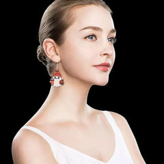 GBAHFY Thanksgiving Wooden Coffee Cup Earrings Halloween Cute Ghost Pumpkin Dangle Earrings for Women Festive Party Jewelry