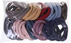 50Pcs/Set Women Colorful Nylon Elastic Hair Bands Ponytail Holder Rubber Bands Scrunchie Headwear(Yellow)