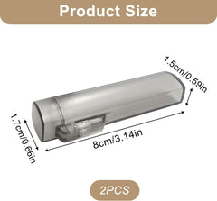 2PCS Transparent Toothpick Case for Cocktail Sticks, Portable Toothpick Holder with Lid, Compact Storage for Travel, Picnic, and Everyday Carry, Great for Organizing and Easy Access