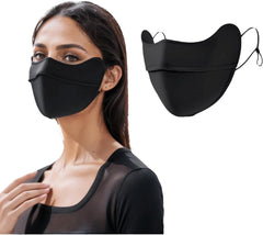 UPF 50+ Sun Protection Face Mask for Women Ice Silk Breathable UV Face Shield Mask Cover for Cycling Hiking Outdoor Sports