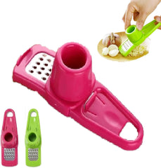 Green Hand Garlic Grinder-Small Hand Grinder for Garlic, 2024 New Hand Press Garlic Chopper, Hand Pepper Grinder, Garlic Press Hand Specialty Tools Kitchen and Dining, 1