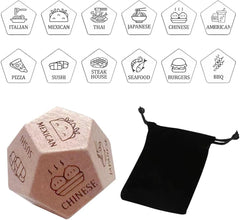 Food Decision Dice Gifts,Date Night Dice Game idea,Anniversary Valentines Day Gifts for Couples,Christmas Birthday Gifts for Husband Wife Boyfriend Girlfriend