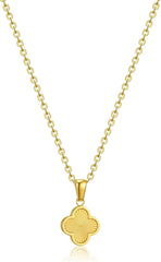 Clover Necklace for Women 18K Gold Plated Four Leaf Clover Pendant Necklaces Lucky Jewelry Gifts for Women