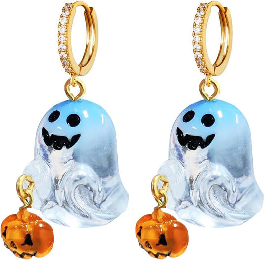 halloween Earrings Cute Spooky Ghost Pumpkin for Women Earrings Dangle Fun Jewelry Gifts Fashion Earring Jewelry