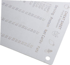 Stainless Steel Refrigerator Magnetic Conversion Magnet Kitchen Conversion Table Baking Measurement Chart Reusable Wall Hanger