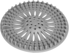Drain Strainers 8PCS Round Silicone Drain Hair Catcher, Kitchen Sink Strainer Bathroom Shower Bath Stopper Drain Cover Hair Trap, Filter of drainage systems, and improves the smoothness o(Gray)
